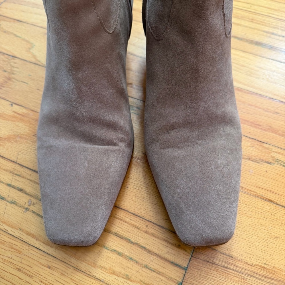 ALOHAS Nash Ankle Boots Beige Tan Suede Heels shoes Revolve 40 9 - Picture 12 of 12